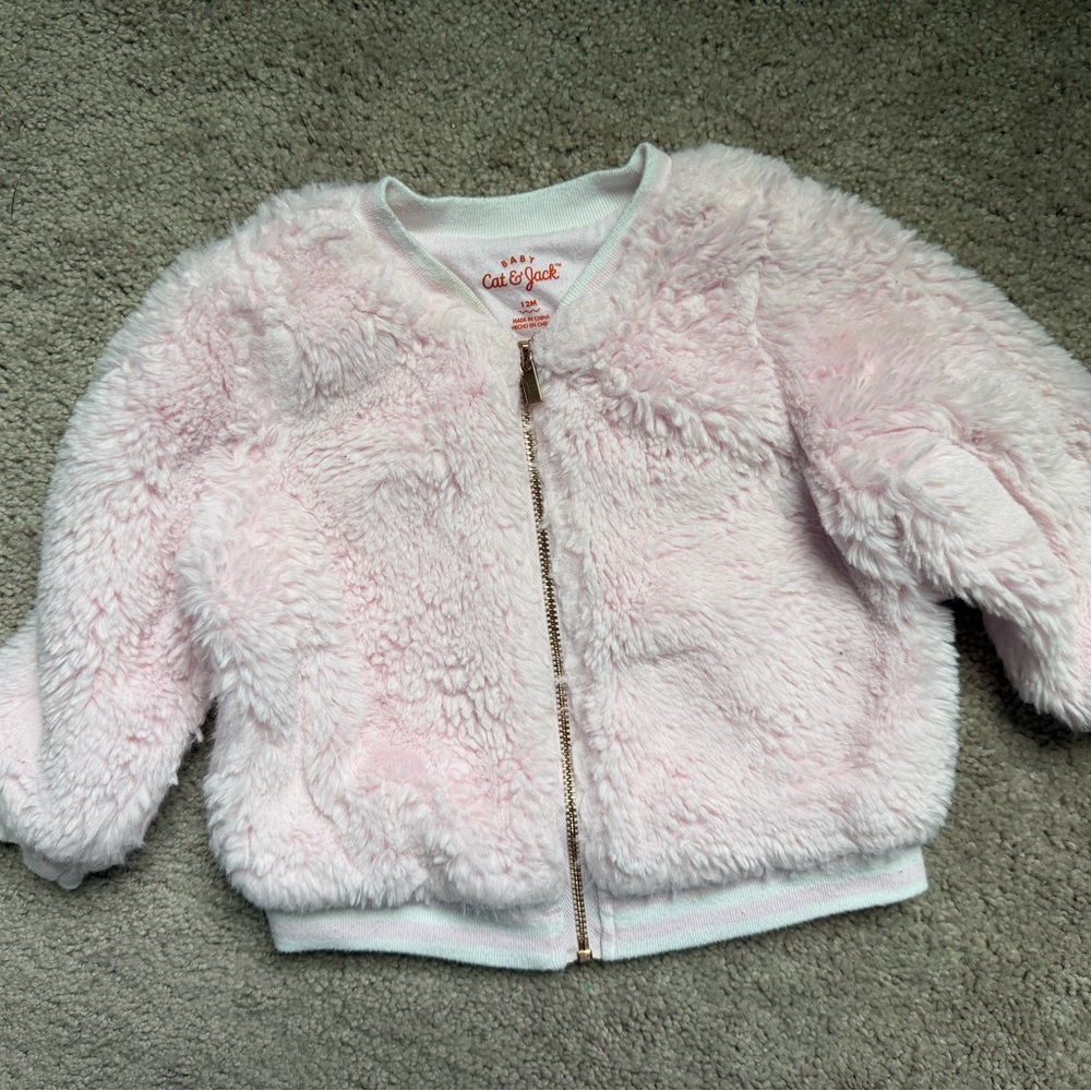 Pink Baby Sherpa Jacket